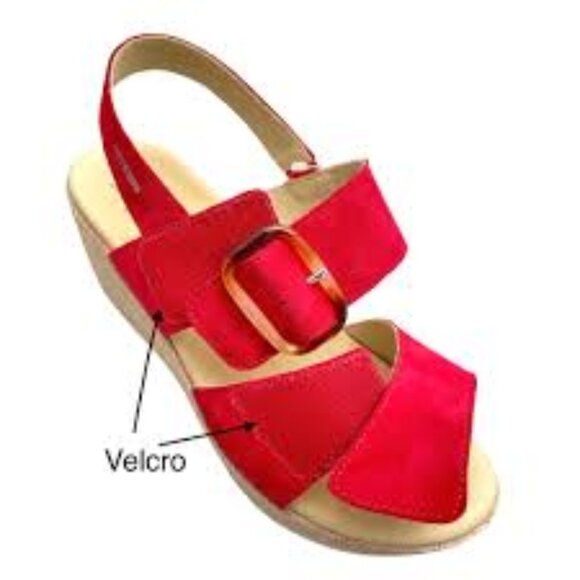 🎁 Mephisto Giulia Dual Strap Velcro Wedge Sandal - Picture 3 of 14